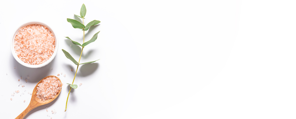 Long,Wide,Banner,With,Organic,Himalaya,Salt,And,Twig,Of